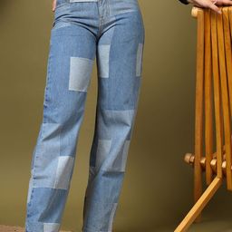 Kotty Women Straight Fit High-Rise Stretchable Jeans-image-86