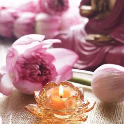 Pure Home and Living Gold-Toned 3 Pieces Textured Glass Candle Holder-image-28