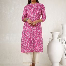 Soch Women Ethnic Motifs Printed Sequinned Kurta-image-45
