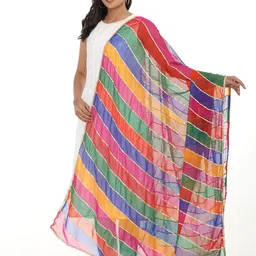 HELLA FASHIONS Ethnic Motifs Colourblocked Dupatta-picture-16