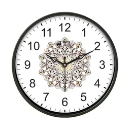 Myntra Elegant Homes White Printed Traditional Wall Clock-58