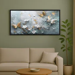 999Store Grey & Beige 1 Piece Canvas Other Wall Paintings-image-84