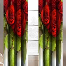 Aura Red & Green Set of 2 Floral Door-13