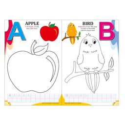 Sawan Alphabet & 0 Level Coloring Book Set of 2 - English image 3