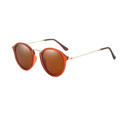 Arzonai Unisex Round Brown Sunglasses & Brown Lens With UV Protected Lens-picture-47