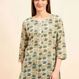 NEESH Floral Printed Pure Cotton Kurti-picture-29