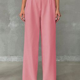 BAESD Women Relaxed Straight Leg High-Rise Trousers-picture-35