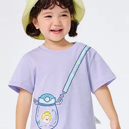 LULU & SKY Girls Printed Hooded Pure Cotton Pockets T-shirt-picture-33