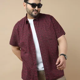 Sztori Men Standard Slim Fit Floral Opaque Printed Casual Shirt-image-83