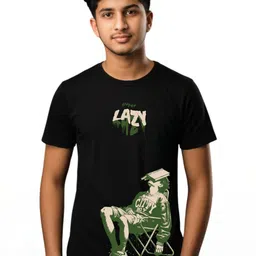 TeeSlix Unisex Black Tshirts-image-66