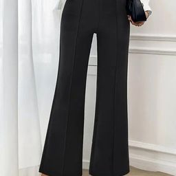 KASHIAN Women Comfort Flared Trousers-picture-25