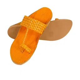 DFR Men Tan Synthetic Leather Comfort Sandals-picture-19