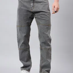 STUDIO NEXX Men Relaxed Fit Low Distress Light Fade Stretchable Jeans-image-64