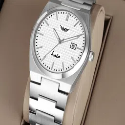 Hala Men Stainless Steel Straps Analogue Multi Function Watch Hala-3238-White-picture-7