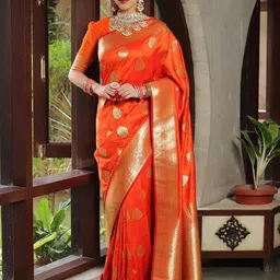 Aldwych Woven Design Zari Banarasi Saree-picture-50