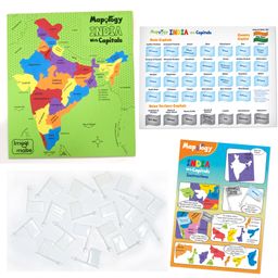 imagimake Imagi Make Mapology India and World Map Puzzle Combo Multicolor - 103 Pieces image 4