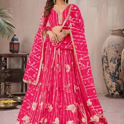 F Plus Fashion Multi Net Lehenga Choli-image-78