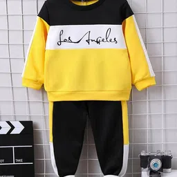 ACTLIVE Boys Yellow Cotton Blend Clothing Set-image-46