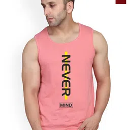 SLOWLORIS Pack Of 2 Printed Round Neck Bio-Wash Gym Vests-picture-48