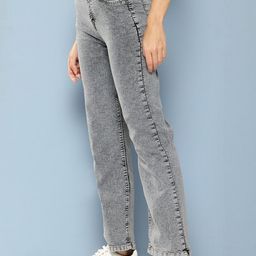Muhuratam Girls Cotton Clean Look Jeans-picture-3
