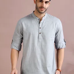 FILORI Men Checked Kurta-picture-8
