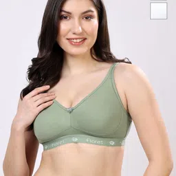 Floret Non-Wired Cotton Minimizer Bra-image-99