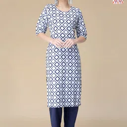Moda Rapido Women Printed Regular Kurta with Trousers-image-85