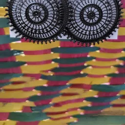 Zoey Oxidised Circular Studs image 2