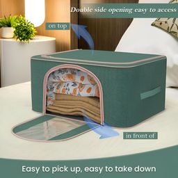 Aura Green Set of 5 Reusable Drawer Organiser Organisers image 2