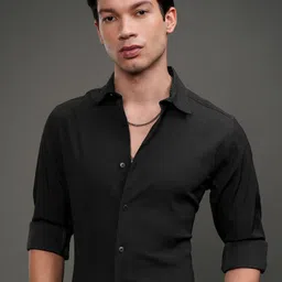 HIGHLANDER Men Slim Fit Opaque Casual Shirt-image-53