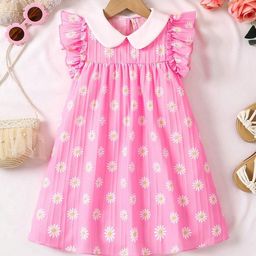 BAESD Floral Print Flutter Sleeve Fit & Flare Dress-13