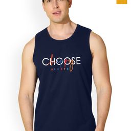 SLOWLORIS Men Pack Of 2 Printed Bio-Wash Combed Cotton Gym Vests-picture-17