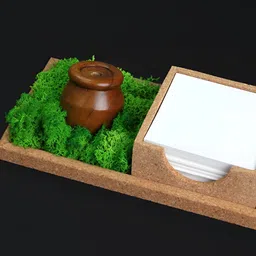 Bioq Brown Wooden Reusable Living Room Desk Organiser-36