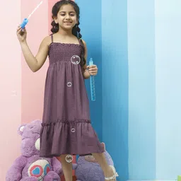 Athena Girl Linen Fit & Flare Midi Dress-image-14