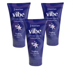 Bold Care Set Of 3 Vibe Tingling Lubricant- 100 ml Each-0