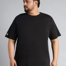 CULT Men Black Cotton Plus Size Everyday T-shirt-image-72
