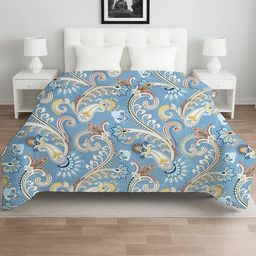 IVAZA Grey Floral Microfiber AC Room 210 GSM Double Bed Comforter-image-92