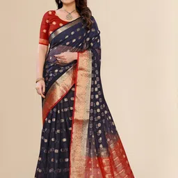 Moda Rapido Woven Design Zari Organza Saree-picture-11