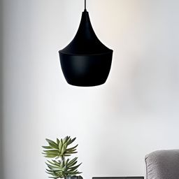 GAUVIK Black & Orange Aluminium Ceiling Lamp-56