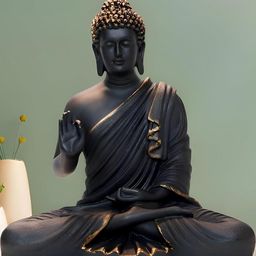 CraftEstate Black Buddha Figurine Showpiece-image-71