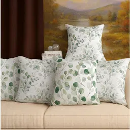 Myntra Elegant Homes Multicoloured Set of 5 Square Cushion Covers-picture-14