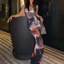 LULU & SKY Women Tie-dye Printed Maxi Dress-picture-50