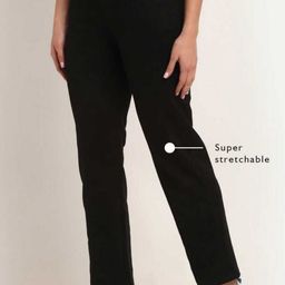 Next One Women Smart Straight Fit High-Rise Easy Wash Trousers-picture-18