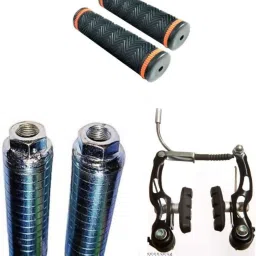 HANDLE GRIP WITH BREAK DISK+FOOT REST Bicycle Handle Grip-5