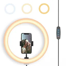 Auto Snap 14 Inch Dual Temperature LED Ring Light with Dimmable Lighting Ring Flash-29
