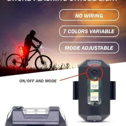 gjshop Universal Safety Signal Aircraft Blinking Strobe 7 Colors Led Light Multipurpose LED Spot Light image 2