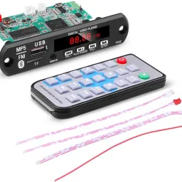 MP5 Audio Video Player with Bluetooth FM USB AUX & Remote Power Supply Electronic Hobby Kit-image-71