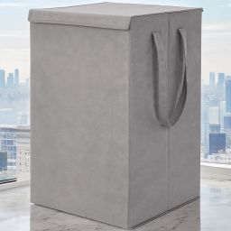 75 L Grey Laundry Basket-image-82
