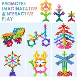 zesthome 100 Pieces Interlocking Blocks for Kids – Colorful High Quality Building Blocks image 5