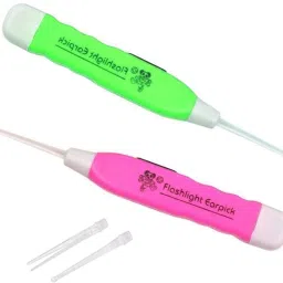 Baby Safe LED Flashlight Earpick with Tweezer for Ear Wax Remover & Cleaner 2 PC-3
